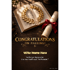  - Personalized Kids Congratulations Congratulations For Passing Exams design