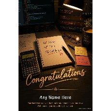  - Personalized Kids Congratulations Congratulations For Passing Exams design