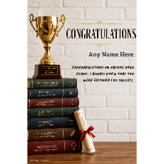  - Personalized Kids Congratulations Congratulations For Passing Exams design