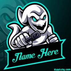 Ghost Gaming Logo With Custom Name