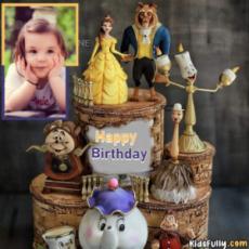 Happy Birthday Princess Doll Cake With Your Picture For Girls