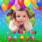 Happy Birthday Colorful Card With Picture