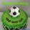 Happy Birthday football Beautiful Grass Birthday Cake For Football Lovers With Name