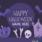 Purple Halloween Wish Card With Name