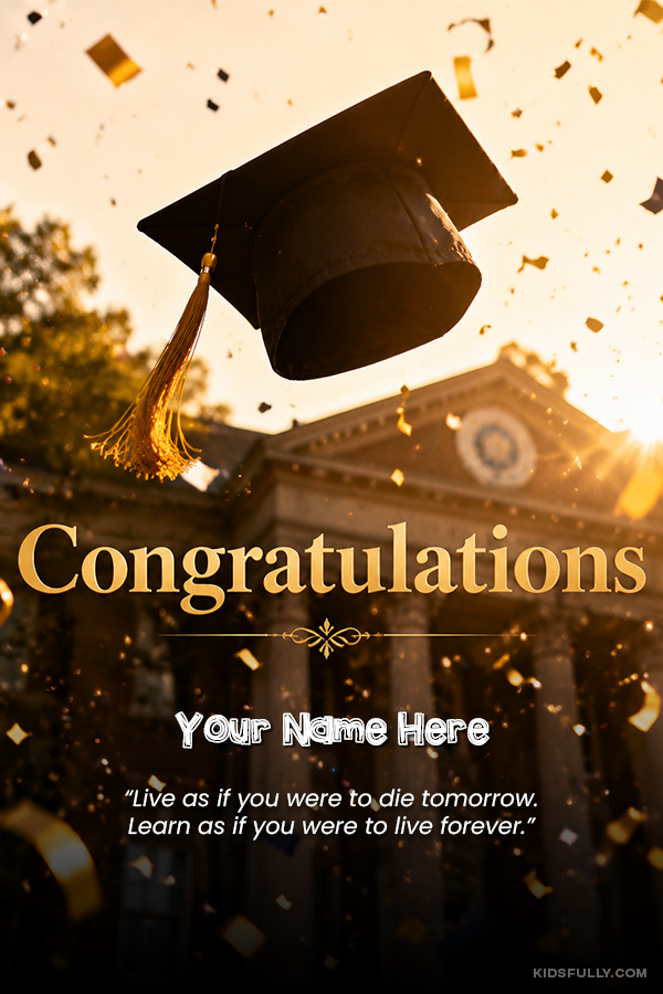 Create Personalized Congratulations on Passing Your Exams with Name and Quote | Congratulations | For Kids | KidsFully Image Art with Name & Photo | Free Online Kids Congratulations Congratulations For Passing Exams Maker | kidsfully