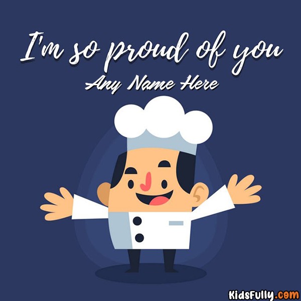 I am So Proud Of You Congratulation Card With Your Name